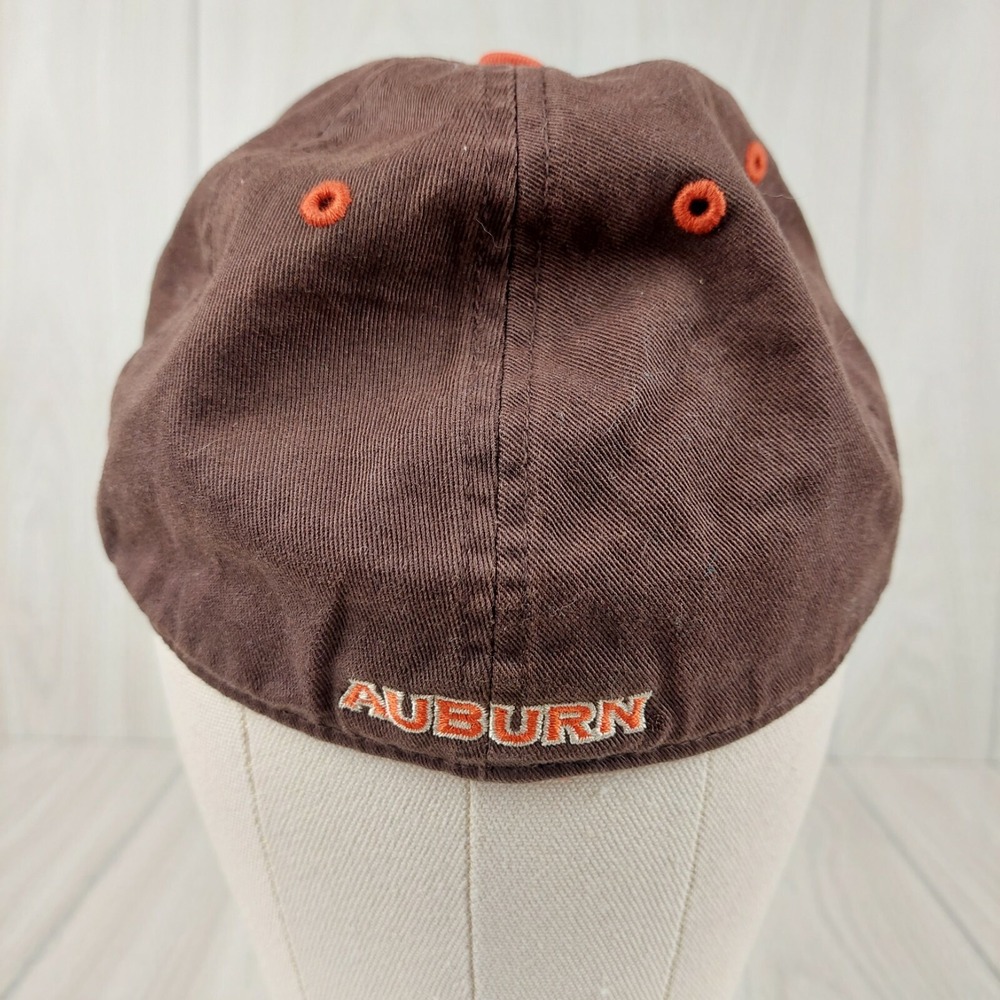 Twins Enterprise Auburn Tigers Hat Mens Medium Brown Orange Fitted The Franchise - Picture 4 of 7